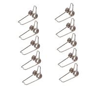 LIGIGWASH Juego de 10 Resortes para Llave de Drenaje Watergate de Trombón, Accesorios de Repuesto de Resorte Inoxidable Negro, Componentes para Mantenimiento de Instrumentación de Latón,