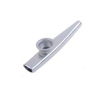 LIGIGWASH Kazoo de Metal para Ukelele y Guitarra Musical de Plateado la Voz con Membrana Vibrante para Instrumentos Musicales