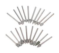LIGIGWASH Kit De 20 Cabezales De Esmeril Para Amoladoras Rotativas Brocas Herramientas De Amoladora Brocas De Pulido Puntas De Montaje Abrasivas Y Plata
