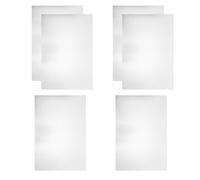 LIGIGWASH Láminas de Aluminio Anodizado A4 6 Piezas 29,5 X 21,8 Cm para Grabado, Placas Metálicas para Señalización Industrial y Manualidades, Resistentes y Versátiles para