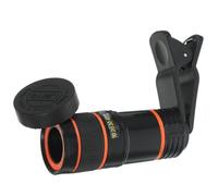 LIGIGWASH Lente Teleobjetivo 8X para Cámara de Teléfono Móvil Clip, Material Abs Resistente al Desgaste, Pequeña Distorsión, Adecuado para Amantes Observación y Turismo