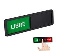LIGIGWASH Letrero Deslizante para Puerta Baño con Indicador de Ocupado y Señal de Privacidad para Oficinas Hospitales y Salas de Conferencias Fácil Limpieza y Uso Versátil