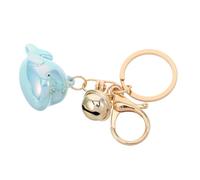 LIGIGWASH Llavero de Delfín Iridiscente con Campana Adorno Colgante para Bolso y Mochila Decoración Resistente al Desvanecimiento para Fiesta Temática Oceánica para Adultos