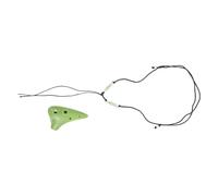 LIGIGWASH Ocarina Portátil Verde de 6 Agujeros de Dolomita, Instrumento Musical Mini para Principiantes y Niños, Ligero y Fácil de Transportar para Obsequio y Uso al Aire Libre