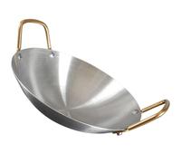 LIGIGWASH Olla Seca de Acero Inoxidable de 26 CM Asas Dobles Olla Caliente Práctica para Restaurante Utensilio de Cocina Resistente y Fácil de Limpiar Adecuado para Calentar Alimentos en