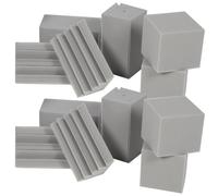 LIGIGWASH Paneles Absorbentes de Sonido de Baja Frecuencia 16 Piezas Espuma Acústica Gris para Aislamiento y Reducción de Ruido Estudios Ktv Salas de Ensayo y Cine Casa