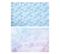 LIGIGWASH Papel de Fondo para Fotografía Doble Cara 2 Piezas Diseño Mármol Tamaño Grande para Fotografía de Alimentos Maquillaje y Naturaleza Muerta Fondo Resistente y Fácil de Limpiar