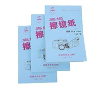 LIGIGWASH Papel de Limpieza para Lentes Profesional 10x15 Cm, sin Polvo, 100 Hojas por Cuaderno, Paquete de 3 Unidades, Adecuado para Cámaras, Microscopios y Equipo Fotográfico