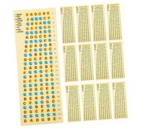 LIGIGWASH Pegatinas de Escala 20 Piezas Fáciles de Pegar y Despegar de Pvc y Aprendizaje del Diapasón para Guitarra Acústica y Folk Ideales para Principiantes en Música