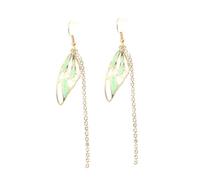 LIGIGWASH Pendientes Colgantes Largos con Alas de y Borla Joyería Elegante para Mujer Diseño Brillante y Cómodo para Uso Diario y Ocasiones Formales