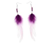 LIGIGWASH Pendientes Colgantes Vintage De Plumas Para Mujer Estilo Bohemio Étnico Multicolor Ligeros Para Uso Diario y Fiestas