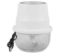 LIGIGWASH Picadora de Ajo Eléctrica Portátil Capacidad de 250ml, Construcción Resistente y Diseño Moderno en Pp y Vidrio, Adecuado para Picar Verduras y Preparar Salsas Caseras