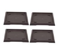 LIGIGWASH Platillos para Plantas de Interior, bandejas para macetas para Plantas de plástico, 4 Piezas, 7.08 x 5.11 Pulgadas, para macetas rectangulares, Mantienen el área Limpia