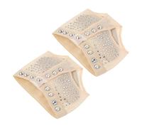 LIGIGWASH Protector Planta para Danza del Vientre con Brillantes Medias Acolchadas y Cómodas para Práctica y Uso Diario Talla S Diseño Antideslizante y Duradero