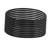 LIGIGWASH Pulseras De Gelatina De Silicona Negras, Pulseras Para Mujer y Niñas, Accesorio De Moda, Elástico 2.5 Mm, Paquete De 100 Piezas, Gomas Pelo Para Fiestas y Uso Diario