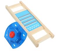 LIGIGWASH Rallador de Patatas y Verduras Inoxidable con Protección para Manos, Cuchillas de 2,5 Mm para Rallado Fino, Práctico Rallador Multifunción para Cocina Doméstica