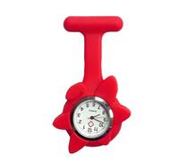 LIGIGWASH Reloj Colgante De Forma De Girasol para Médicos y Enfermeras Reloj Rojo Accesorio Práctico y para Profesionales