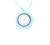 LIGIGWASH Reloj de Cuarzo Colgante Azul para Enfermeras y Médicos Diseño Simple, Material de Aleación, Vidrio y Silicona, Fácil Visualización Hora para Uso Diario Varios Estilos