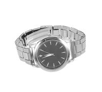 LIGIGWASH Reloj de Pulsera para Hombre de Acero Inoxidable Negro | Esfera Transparente, Estilo Delicado y Único, Ajuste Cómodo, Hora Precisa