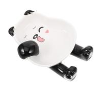 LIGIGWASH Reposa Cuchara y Palillos de Cerámica Diseño de Panda, Fácil de Limpiar y Adecuado para Servir Aperitivos Mesa