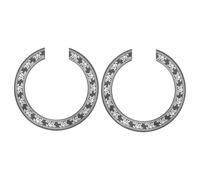 LIGIGWASH Roseta para Boca de Guitarra Acústica 41 de Pvc Fina, Pegatina Decorativa para Orificio de Sonido, Juego de 2 Piezas, Accesorio Fácil de Instalar para Guitarra Clásica