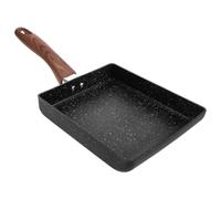 LIGIGWASH Sartén Antiadherente Rectangular de Aluminio para Huevos con Mango Resistente al Calor, Ligera y Pequeña, Adecuado para Cocinar Omelettes y Pancakes en Familias Ocupadas