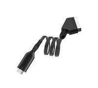 LIGIGWASH Scart Convertidor Cable Adaptador Audio Vídeo Escalador Plug And Play para Tv Vhs Dvd sin Drivers Señal Estándar Portátil y Práctico