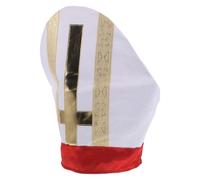 LIGIGWASH Sombrero de disfraz de clérigo para cosplay de adultos, sombrero litúrgico novedoso de papa para fiestas religiosas, desfiles, carnavales, Halloween, sacerdote teatral, juego de rol de