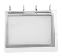 LIGIGWASH Soporte Transparente de Acrílico para Exhibición de Menús Estante Estable para Carteles Verticales Base Resistente para Señalización Restaurante y Oficina