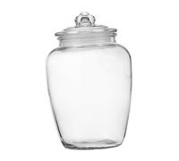 LIGIGWASH Tarro de Vidrio Transparente con Cierre Hermético Frasco de Almacenamiento Grande para Alimentos Miel Granos y Encurtidos Recipiente Seguro y Práctico para Cocina