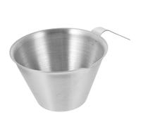 LIGIGWASH Taza Medidora de Acero Inoxidable para Espresso con Mango y Vertedor Capacidad Resistente y Práctica para Dosificar Café y Líquidos