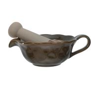 LIGIGWASH Tazón de Cerámica para Moler Especias y Frutas Diseño Compacto y Fácil Almacenamiento Adecuado para Cocina y Uso Doméstico Set