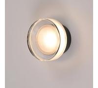 LIGINOK - Aplique de pared LED interior 5 W moderno LED, lámpara de pared negra, luminaria de pared de aluminio, lámpara de lectura para dormitorio, cocina, pasillo escalera, sala de estar, blanco