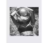 LIGNE CLAIRE EDITION FINE ART COMPOSITION NOTEBOOK. Black Bathing Suit & Disco Ball. 7.5” x 9.25” Matte Cover. 160 Lined Pages. From the Archives of Artist Jeanne Conte: Everyday Luxury