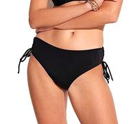LIGNE V - Shorty - Bañador Menstrual Negro - Traje de baño para Mujer - Absorción Moderada - Adecuado para Tallas Grandes - Ideal para Reglas en la Piscina o en la Playa - Shorty Menstrual Negro