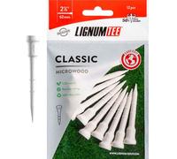 LIGNUM Tee de golf con sistema de anillos de madera, blanco, 62 mm