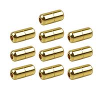 LIGSLN 5 pares de cordones elásticos unisex con hebillas de metal encapsuladas que no se atan, cordones para reparación de cordones de zapatillas, cierres elásticos, Gold, Talla única