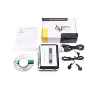 LIGSLN Adaptador compacto de casete a digital con conectividad USB de reproducción integrada para conversión doméstica y reproductor de casete USB