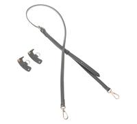 LIGSLN Correa de hombro de repuesto de piel sintética, fácil de usar, ajustable, bolso cruzado de piel sintética, verde oscuro, silver buckle