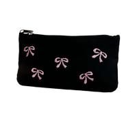 LIGSLN Paquete de almacenamiento de lona resistente bordado de ballet artístico, accesorio para el hogar para bolígrafos, académicos y artistas de moda para estudiantes, Black