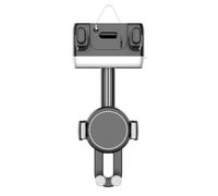 LIGSLN Soporte ajustable para teléfono retrovisor de coche con rotación de 360 grados y brazo telescópico para mejorar los ángulos de visión, soporte para teléfono retrovisor del coche