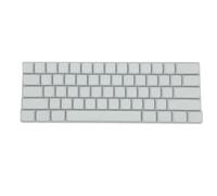 LIGSLN Teclas en blanco PBT de 61 teclas XDA Profile Gamers Not Letter White Keycap para interruptores teclados mecánicos