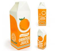 Ligtmor Vase à Jus d'orange d'inspiration Vintage, inspirant Rise and Shine OJ Carton, Accent rétro Unique éclectique Fantaisie pour la Maison/Cuisine/Bureau