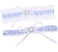Ligua de encaje con lazo para novia, con diamantes de imitación, rendimiento fiable, diseño ergonómico, aplicación versátil para decoración de bandas de piernas de boda