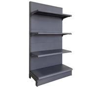 LIGUIEN Estantería Tipo Góndola para Supermercado, Capacidad de 80 Kg/Estante, Expositor Minorista con Estante Ajustable, para Supermercado para El Hogar Y El Comercio(L123cm/48.4in)