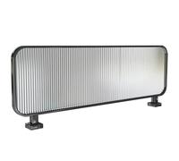 LIGUIEN Separadores de Mesas de Restaurantes, Genérico Panel de Mampara de Privacidad, Mampara de Privacidad Translúcida, Valla Decorativa para Áreas de Comedor(Black,100cm/39in)