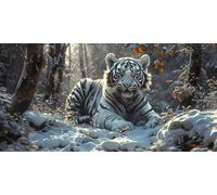 Liguolnn 5D Diamond Painting Adultos Grande Tamaño 90x180cm, Tigre blanco DIY Cuadro Diamante para Adultos Completo, Diamond Art Kit para Niños, Cristal Bordado Punto de Cruz Decoración Hogar lgl8-13