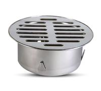 LIGUOYI Cubierta De Drenaje Redondo 75mm 150mm 200mm Cubierta De Rejilla De Drenaje Plana De Acero Inoxidable, Antibloqueo Filtro De Rejilla Drenaje Suave Para Balcón Exterior(200mm)