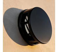 LIGUOYI Salida de Aire redonda de Acero Inoxidable 100mm 120mm 160mm 200mm Cubiertas de rejilla de ventilación, Rejilla de Extracción de Aire con Mosquitera Fácil de Instalar(Black,100mm)