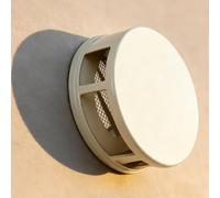 LIGUOYI Salida de Aire redonda de Acero Inoxidable 100mm 120mm 160mm 200mm Cubiertas de rejilla de ventilación, Rejilla de Extracción de Aire con Mosquitera Fácil de Instalar(Beige,120mm)